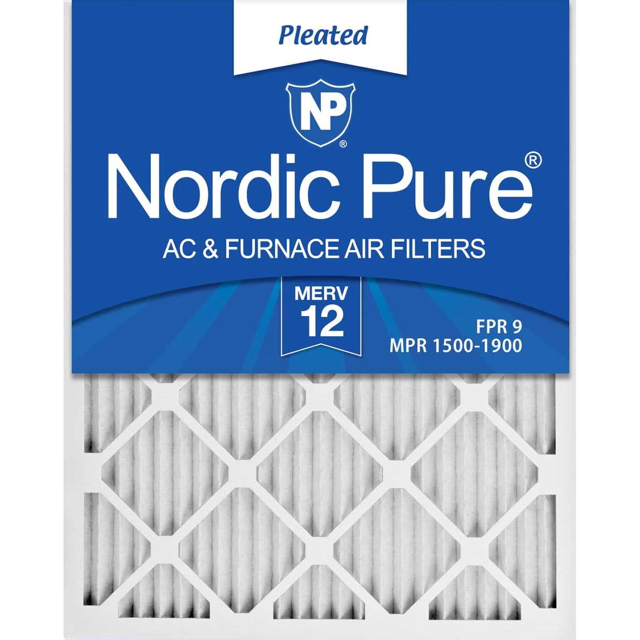 Nordic Pure MERV Pleated Plus Carbon AC Furnace Air Filters - Inhomebuy