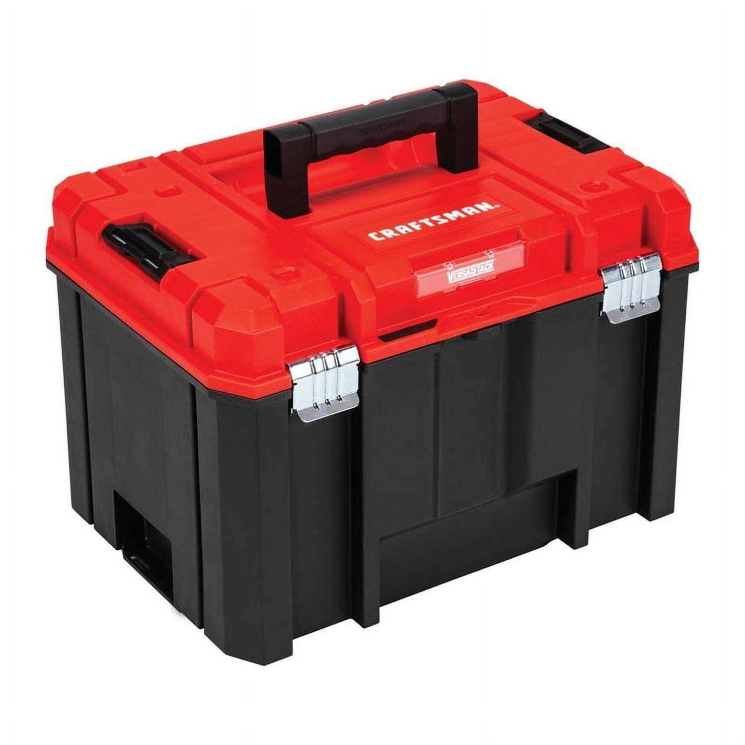 Craftsman VERSASTACK System 17-in 2-Drawer Red Plastic Tool Box - Inhomebuy