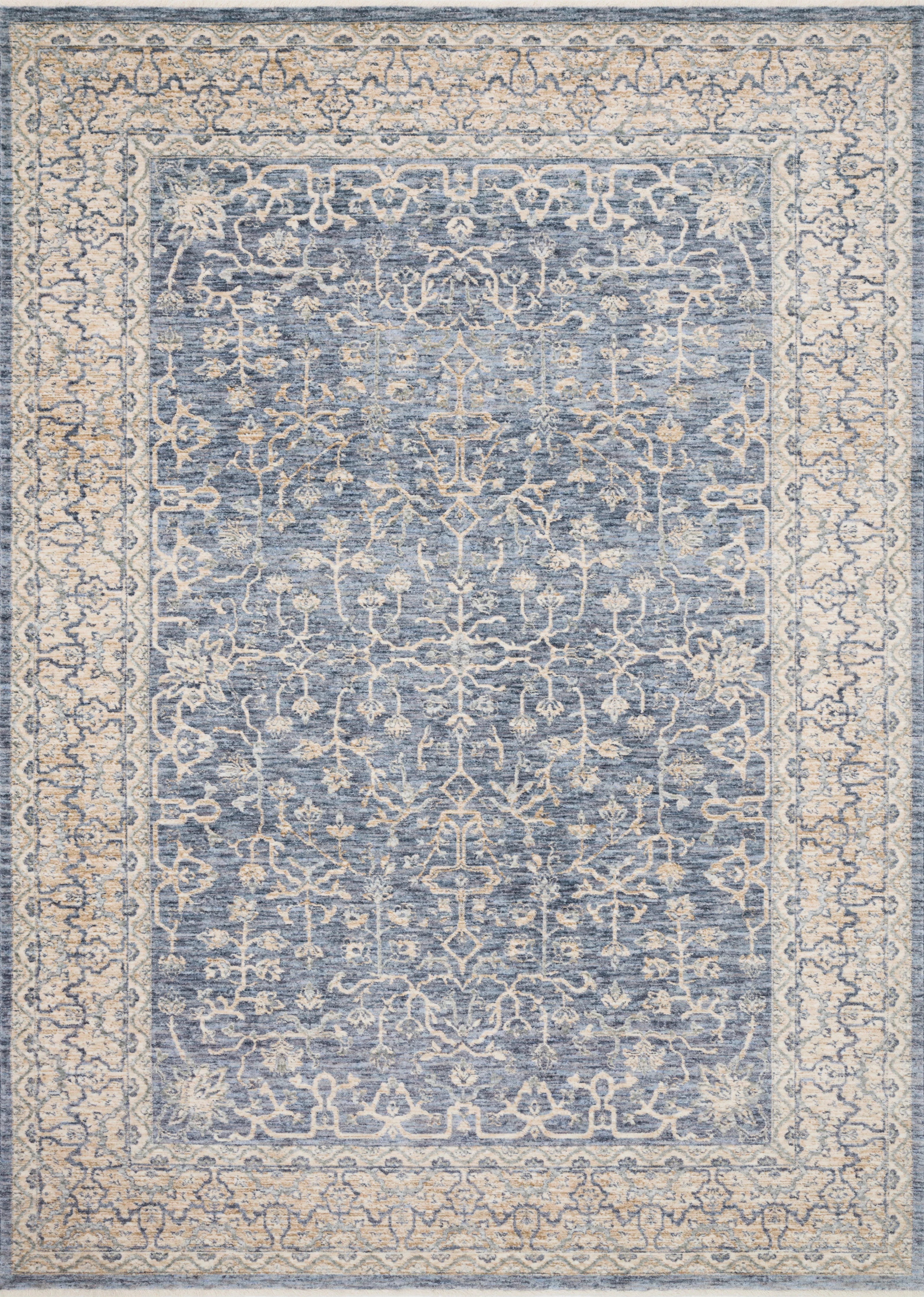 Loloi Rugs Pandora Collection Rug in Dark Blue, Ivory - 7'10