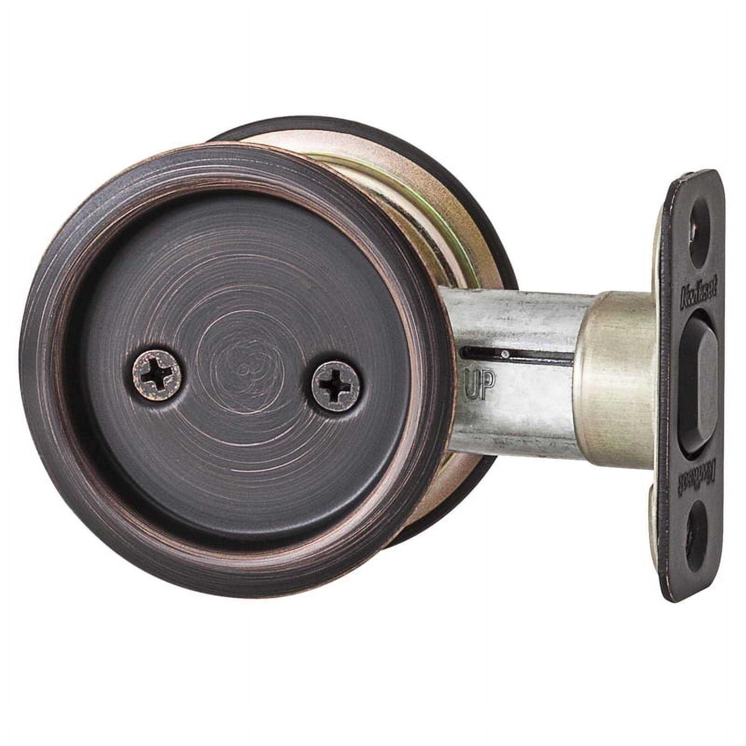 Kwikset Round Passage Pocket Door Lock 334-514 - Inhomebuy