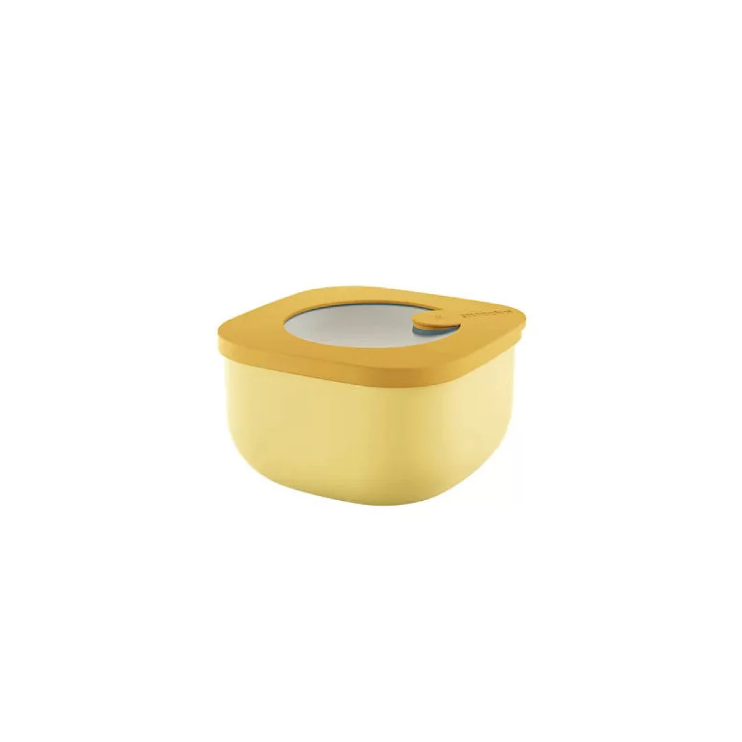 S STORE&MORE - Shallow airtight fridge/freezer/microwave containers Ochre 450cc - Inhomebuy