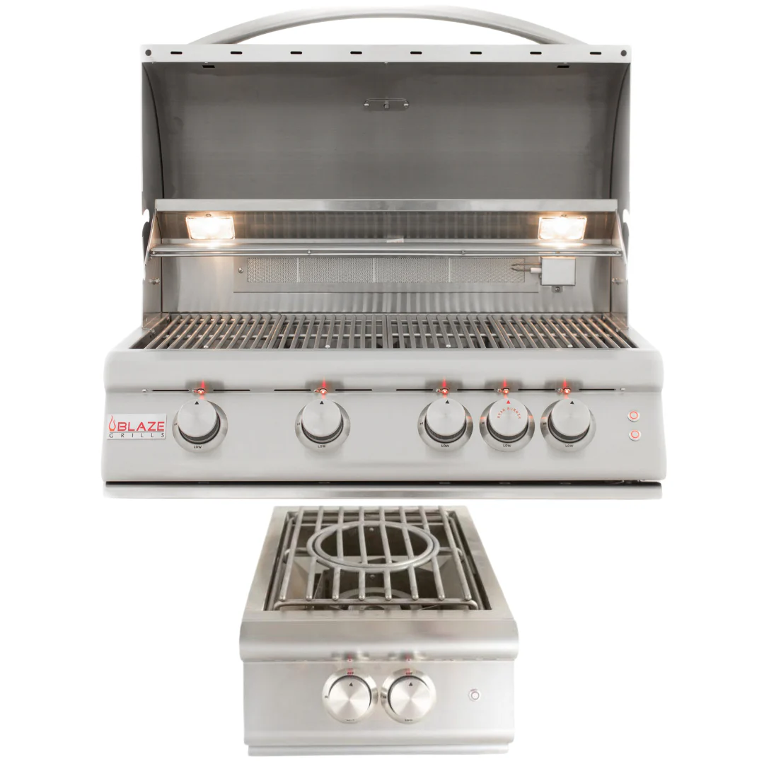 Blaze Premium LTE 32 in. Natural Gas Grill & Side Burner Package, AP-BLZ-4LTE2-NG-3 - Inhomebuy