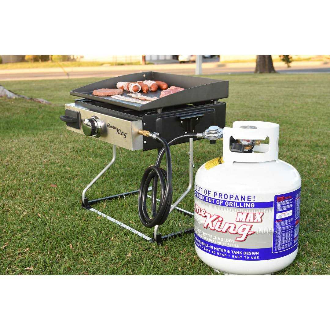 Flame King Refillable Propane 1 lb Cylinder with Refill Kit - Inhomebuy