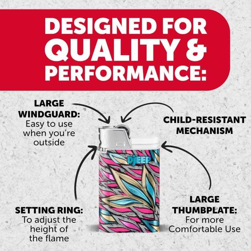 Djeep Pocket Lighter Bold Collection - Inhomebuy