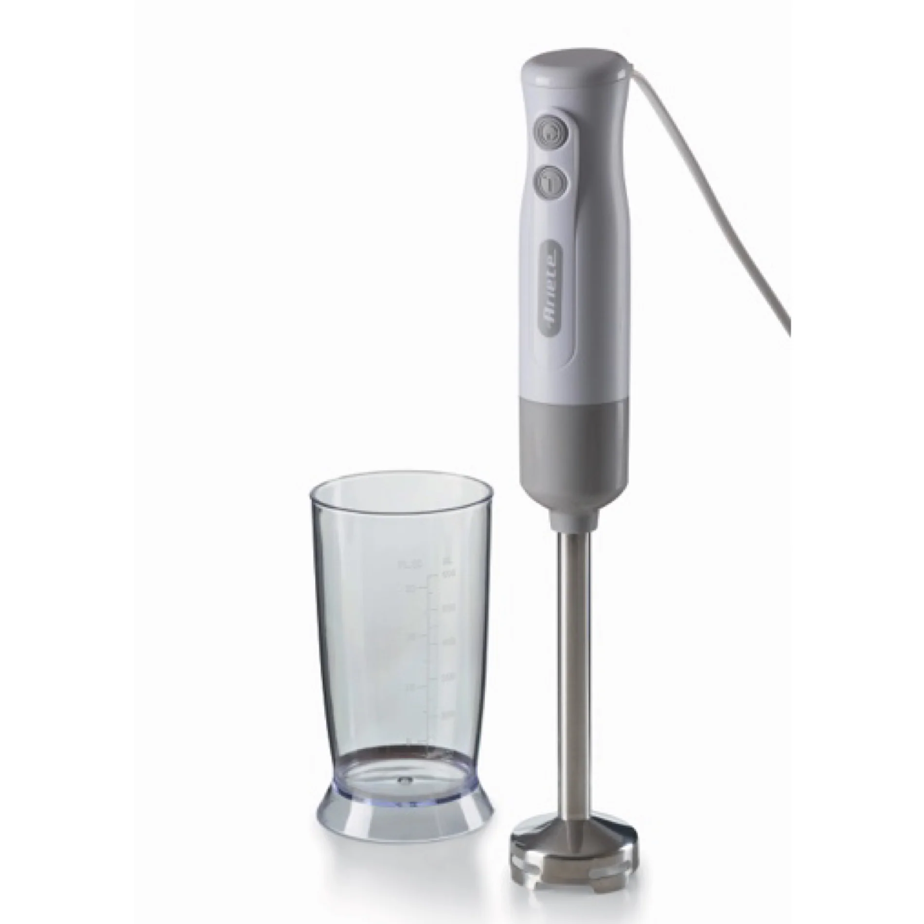 Hand Blender With Stainless Steel Blade Grey - Inhomebuy
