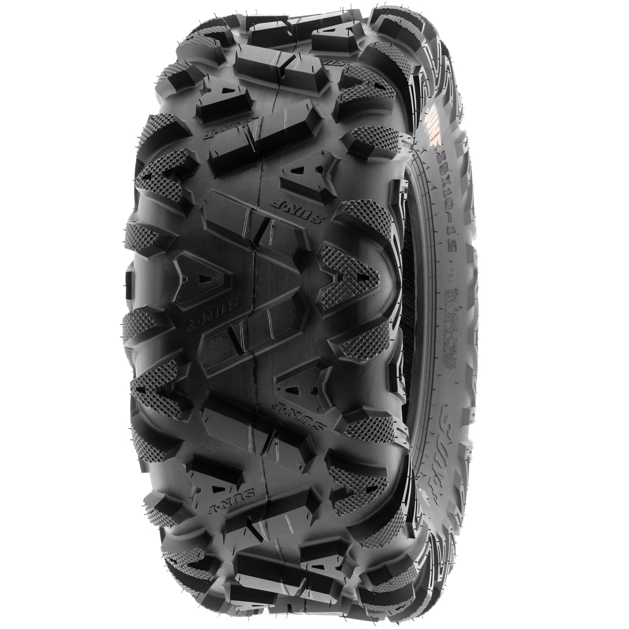 SunF All Terrain ATV UTV Tires 25x10-12 25x10x12 6 PR A033 (Pair of 2) - Inhomebuy