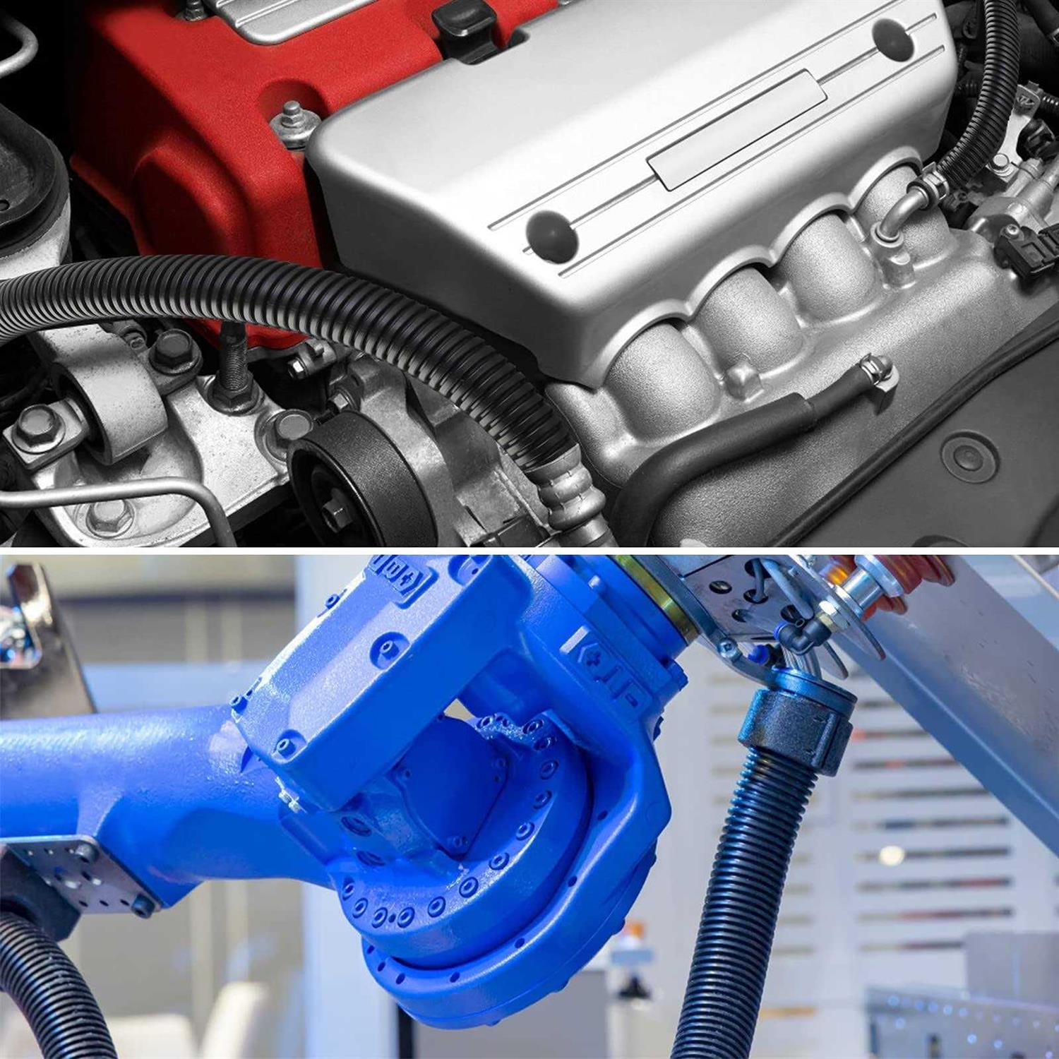 ZhiYo 20FT Wire Loom Split Tubing Auto Wire Conduit Flexible Cover - Inhomebuy