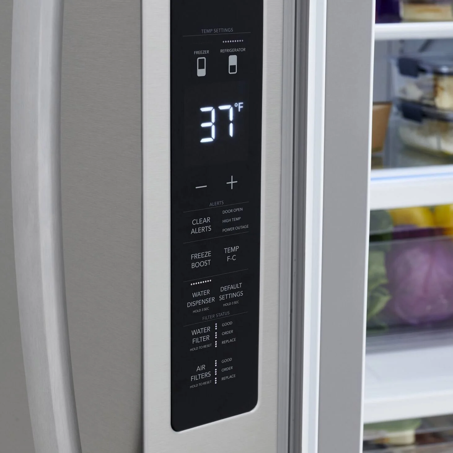 FRIGIDAIRE 36 IN 28.8 CU. FT. STAINLESS STEEL FRENCH DOOR REFRIGERATOR WITH INTERNAL WATER DISPENSER - Inhomebuy