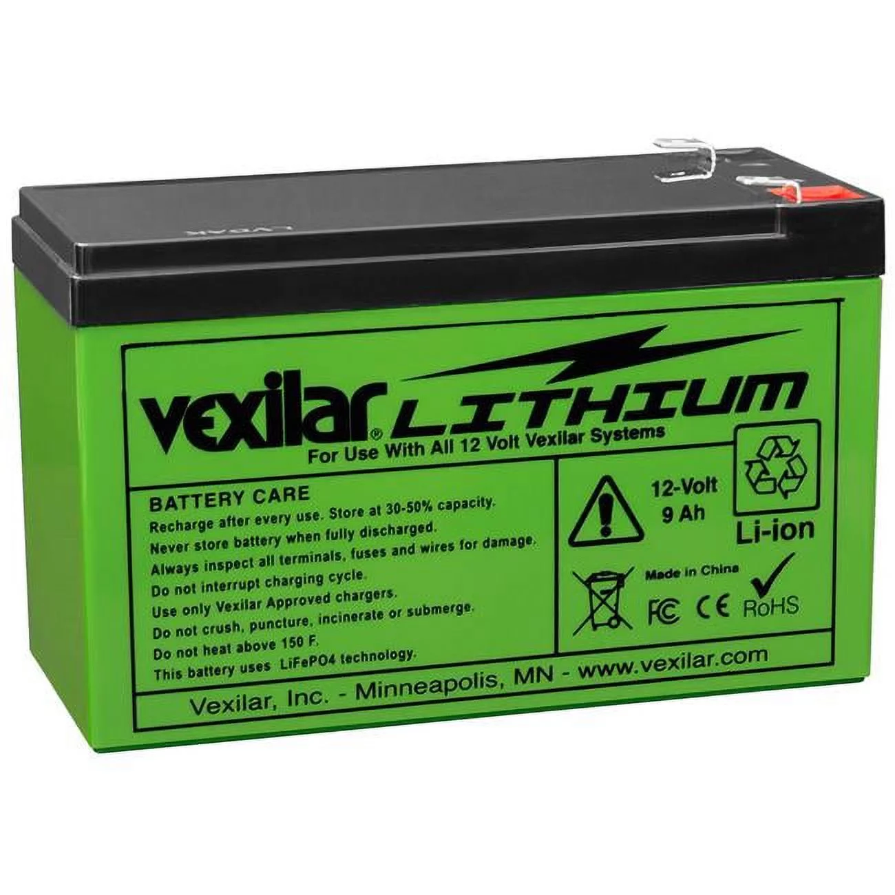 Vexilar V-100L 12V Lithium Ion Battery - Inhomebuy