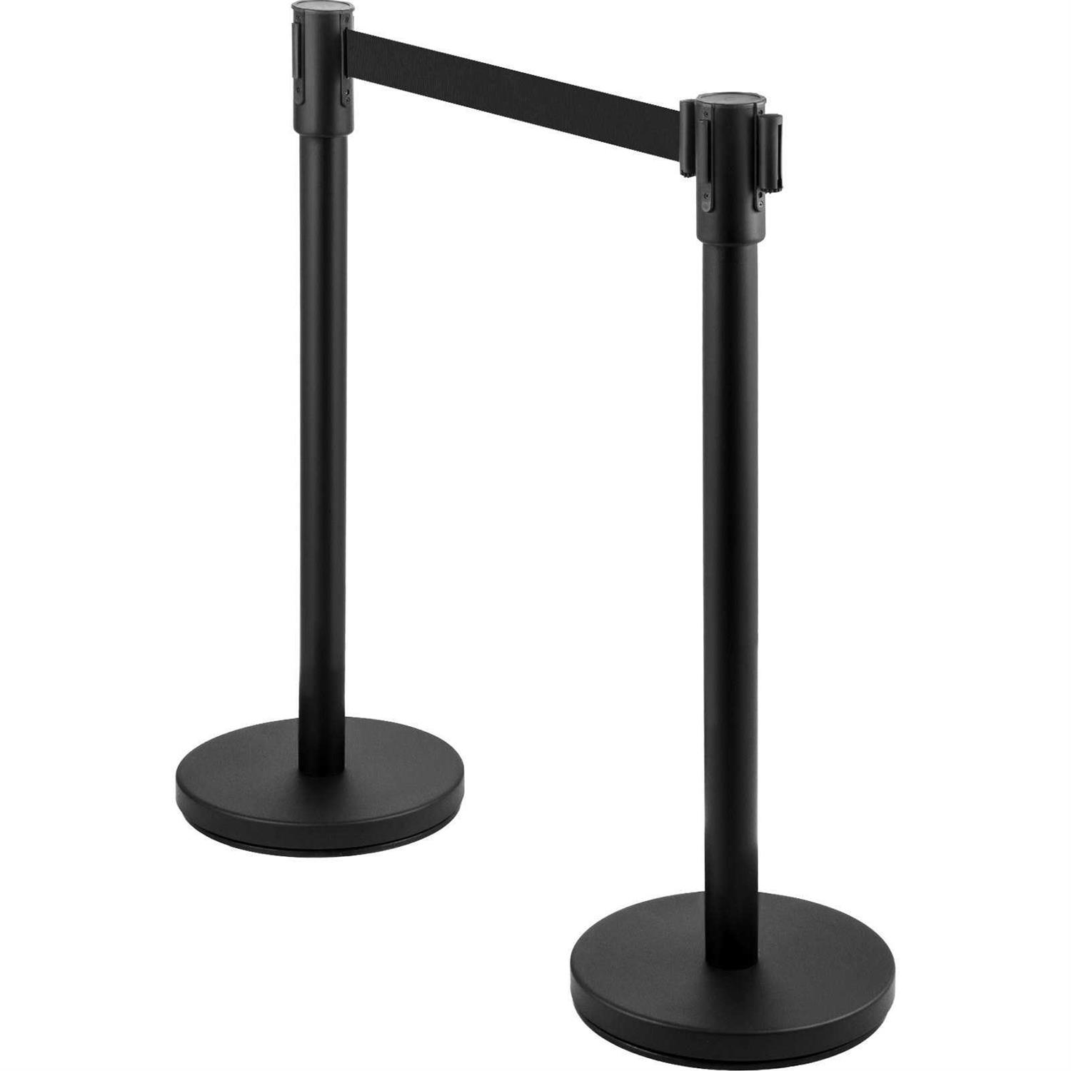 VEVOR Crowd Control Stanchion Set, Stanchion Set with 6.6 ft/2 m - Inhomebuy
