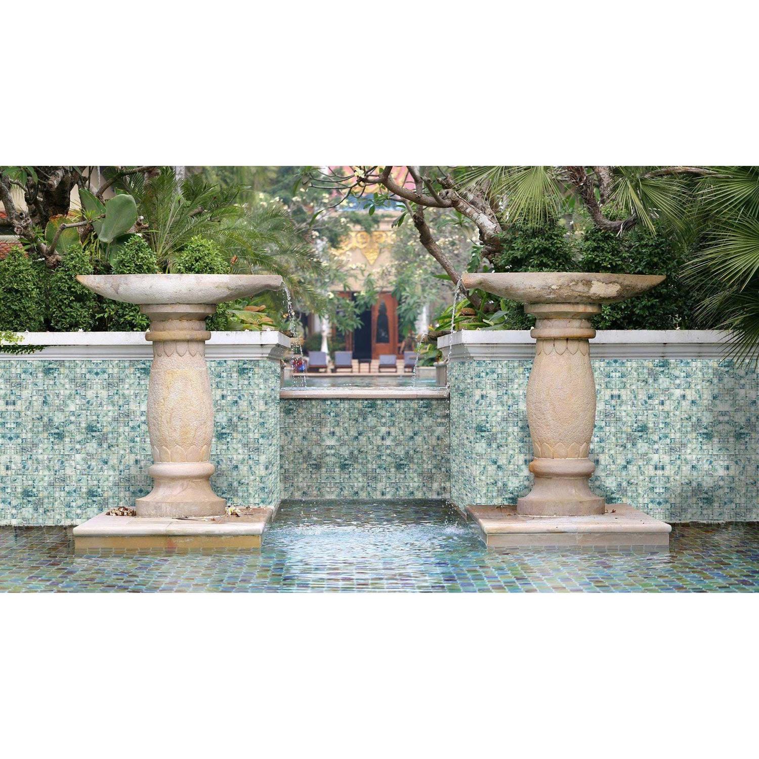 MosaicTileOutlet Traditional 2×2 White Square Matte Porcelain Mosaic Tile - Inhomebuy