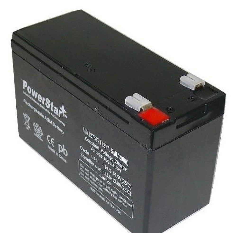 PowerStar AGM1275-2Pack03 12V 7.5 to 9Ah SLA Battery for Electric Scooters & Toy Car - Inhomebuy