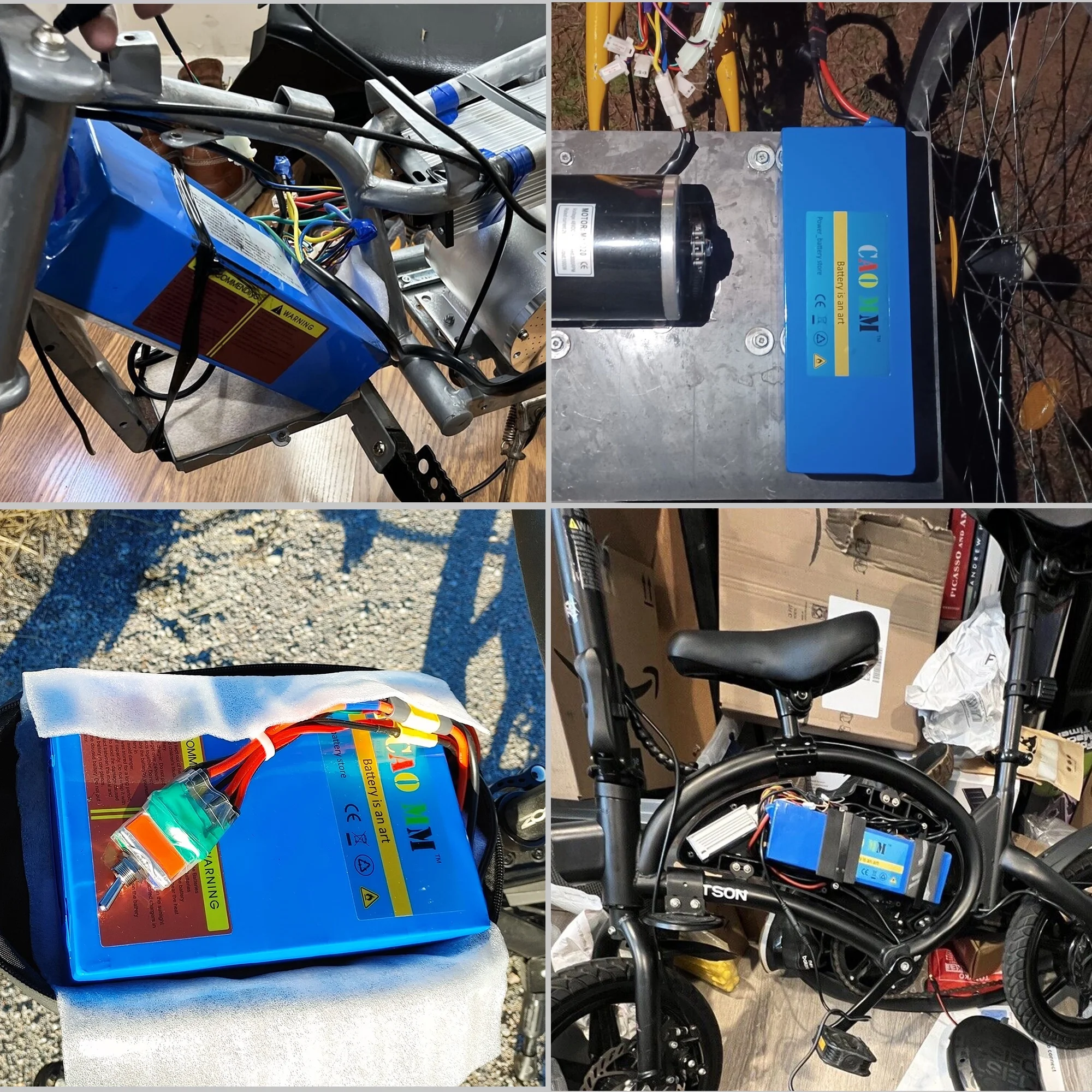 Ebike Battery 36V 10Ah Lithium Battery with 5A Fast Charger for 750W Electric Bicycle - Inhomebuy