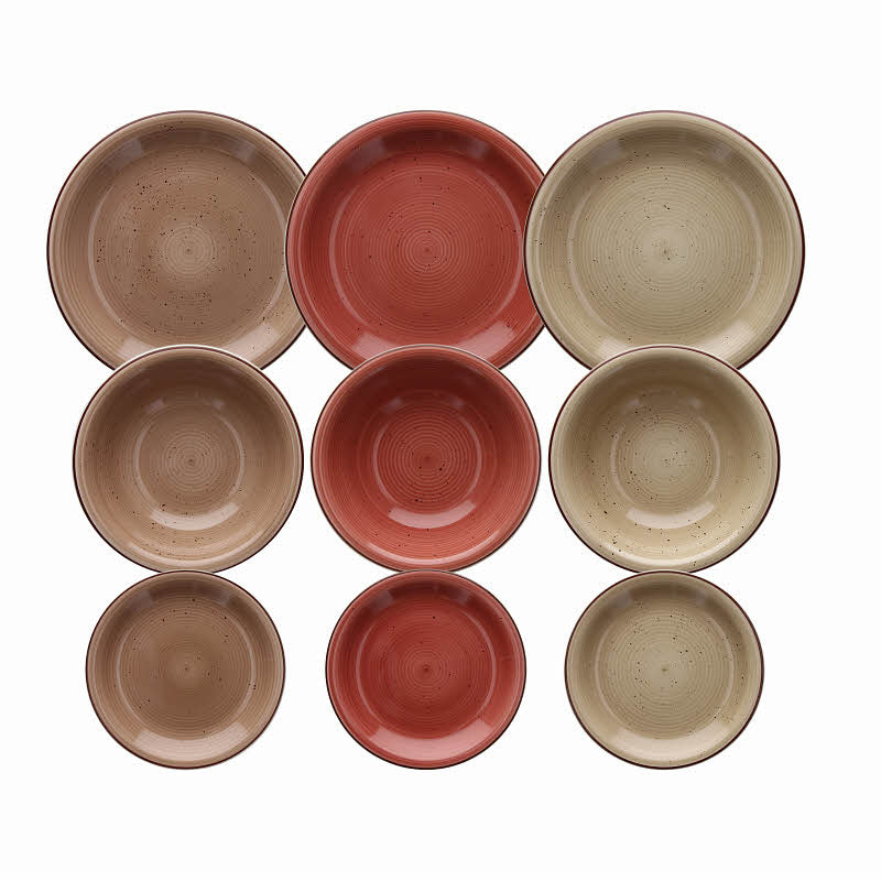 Louise Tierra Dinner Set 18pcs - Inhomebuy