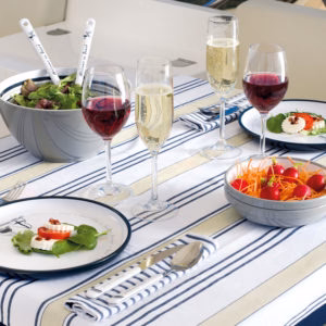 MELAMINE SERVING DISH SET WELCOME ON BOARD, 2 PC - Inhomebuy