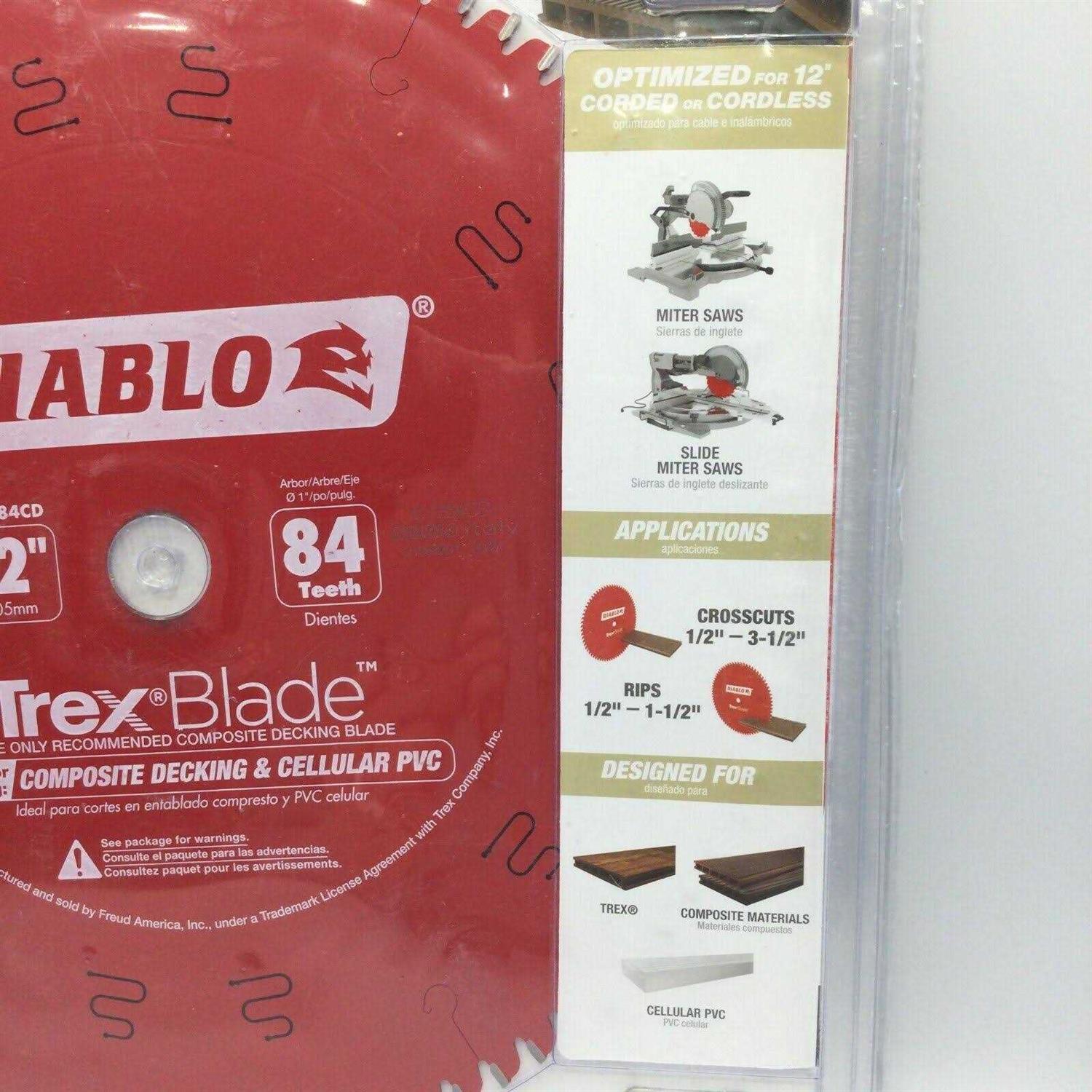 Diablo D1260CF 12 in x 60 Tooth Steel Demon Metal Cutting Saw Blade - Inhomebuy