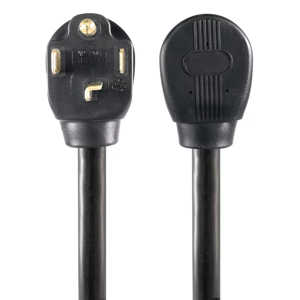 Hyper Tough 6FT 10AWG 4 Prong Black Indoor Dryer Appliance Cord, 30 amps - Inhomebuy