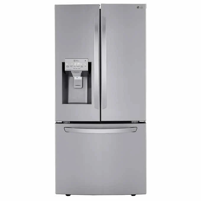 LG 33 IN. 25 CU. FT. SMUDGE-RESISTANT STAINLESS-STEEL FRENCH DOOR REFRIGERATOR WITH SMARTHINQ WI-FI - Inhomebuy