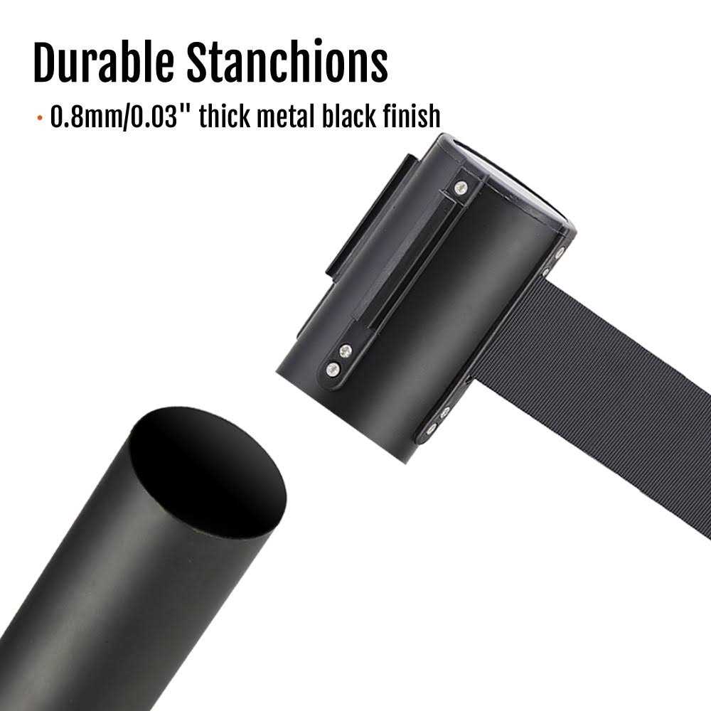 Yaheetech Retractable Belt Stanchion Set Crowd Control Stanchion Stanchion - Inhomebuy