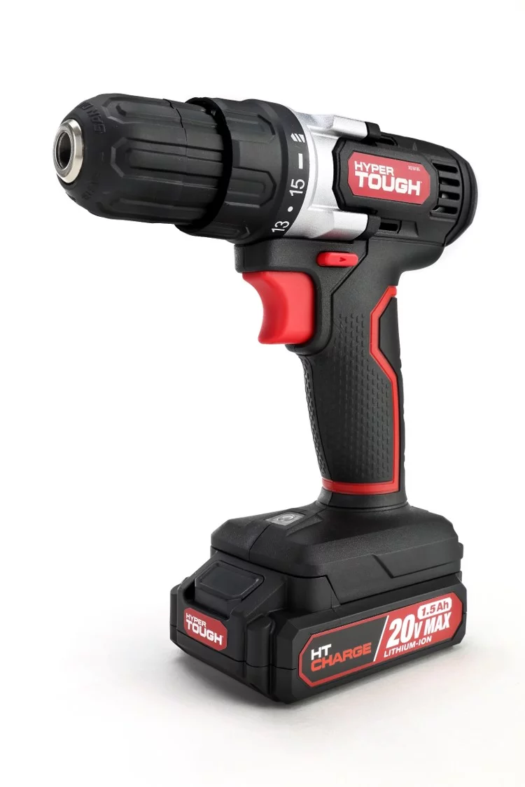 Hyper Tough 20V Cordless 3/8” Drill, 1/4” Impact Driver & Reciprocating Saw Bundle, (3) 1.5Ah Lithium-Ion Batteries & (3) Chargers - Inhomebuy
