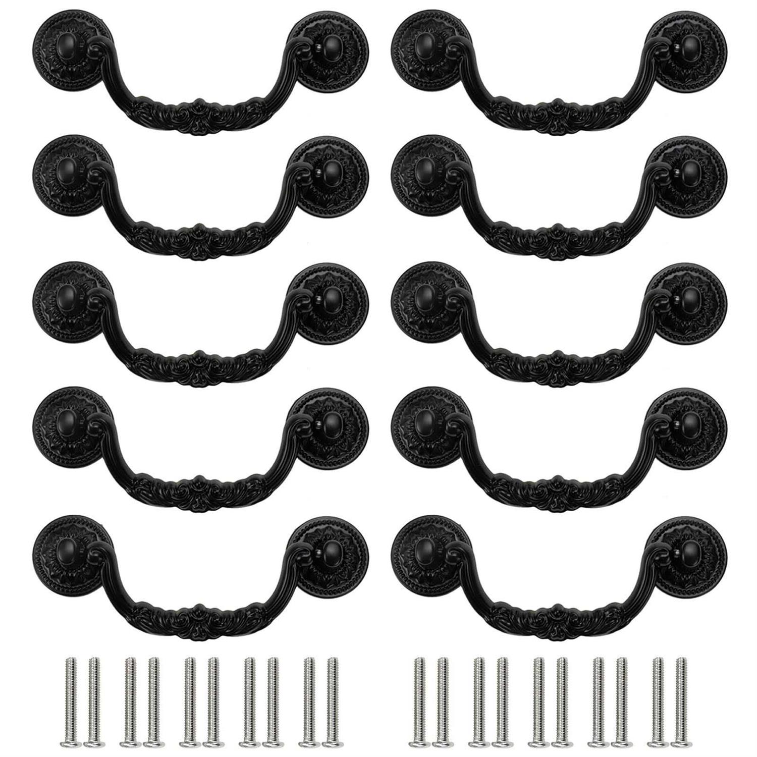 Geesatis Bronze Slide Door Bolt Gate Security Lock Latch Antique Sliding Door Window Latch - Inhomebuy