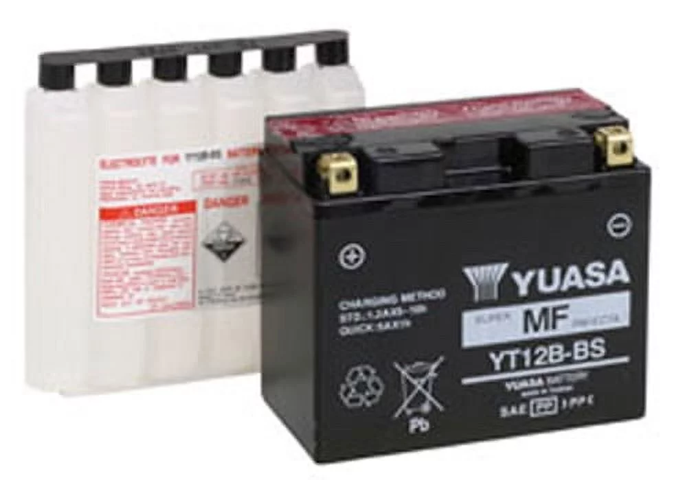 Yuasa YT12B-BS AGM Fresh Pack Battery (YUAM6212B) - Inhomebuy