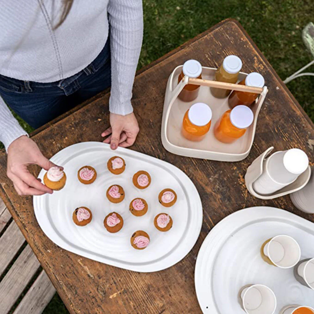 L Tray ''Tierra'' Clay - Inhomebuy