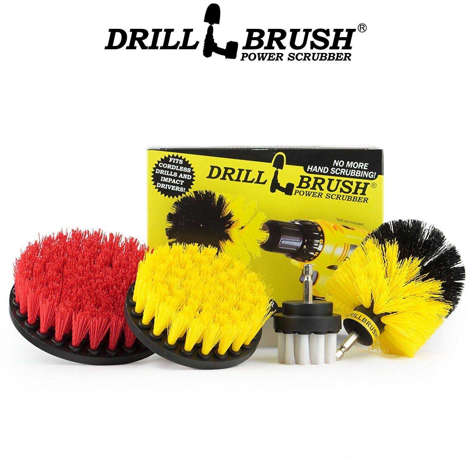 Drillbrush Tile & Grout Cleaning Drill Brush Set Shower Floor Scrub Brush for Drill - Inhomebuy