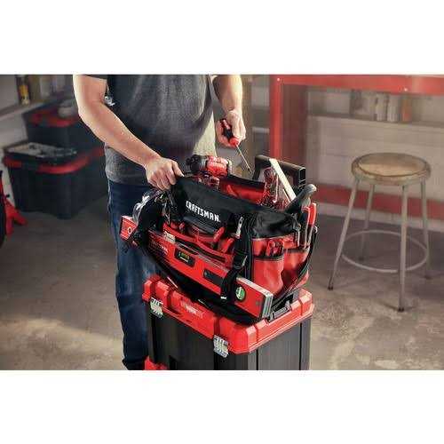Craftsman VERSASTACK 17 in. Tower Tool Box Black/Red - Inhomebuy