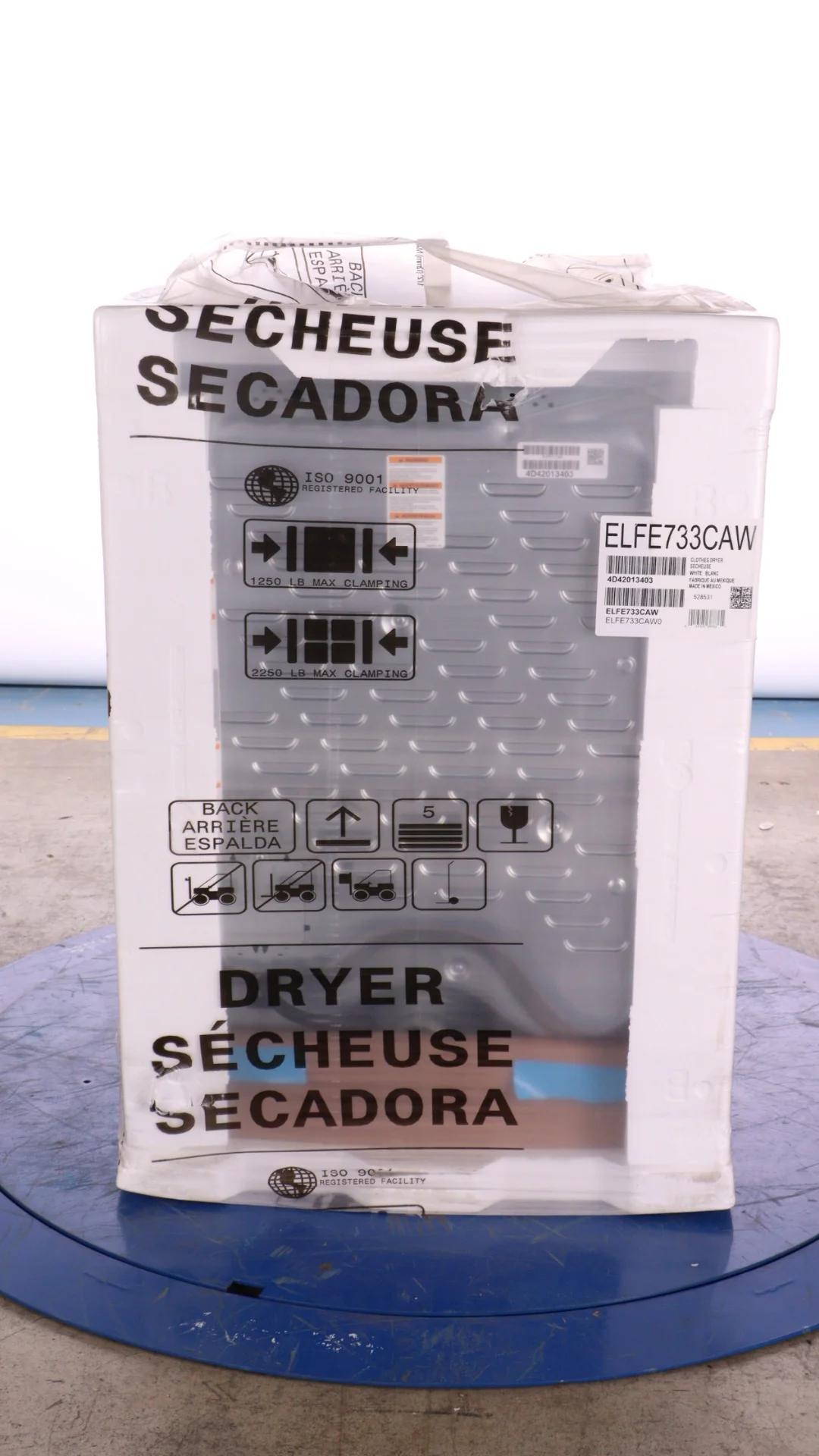 ELECTROLUX 3 SERIES 27 IN. 8.0 CU FT. WHITE ELECTRIC FRONT LOAD DRYER WITH LUXCARE LINT SHIELD - ELFE733CAW - Inhomebuy