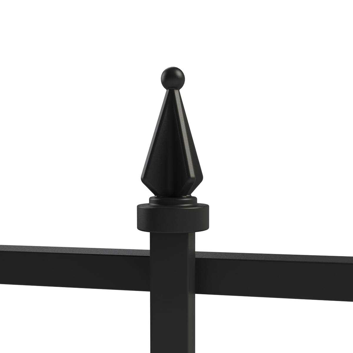 Yardlink Black Steel Multi-Style Fence Post and Stake - Inhomebuy