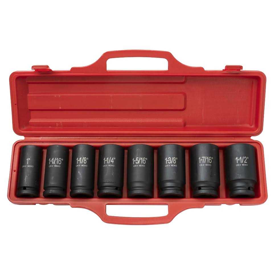 Neiko 02448A 1/2 Drive Master Impact Socket Set - Inhomebuy