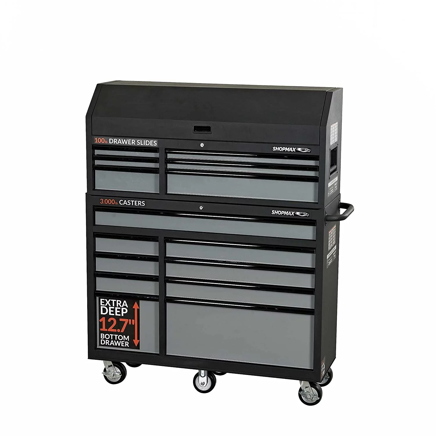 52 in. 15-Drawer Tool Chest and Rolling Cabinet Combo - Inhomebuy