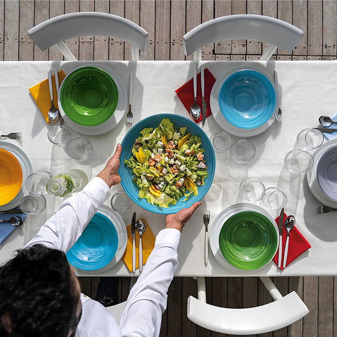 L Bowl Twist Sky Grey - Inhomebuy