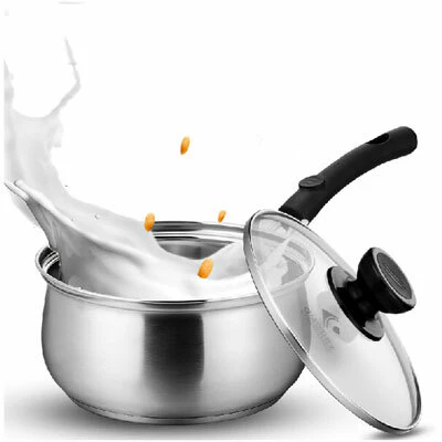 Charms Stainless-Steel Sauce Pan with Glass Lid |16JAC10| 16cm - Inhomebuy
