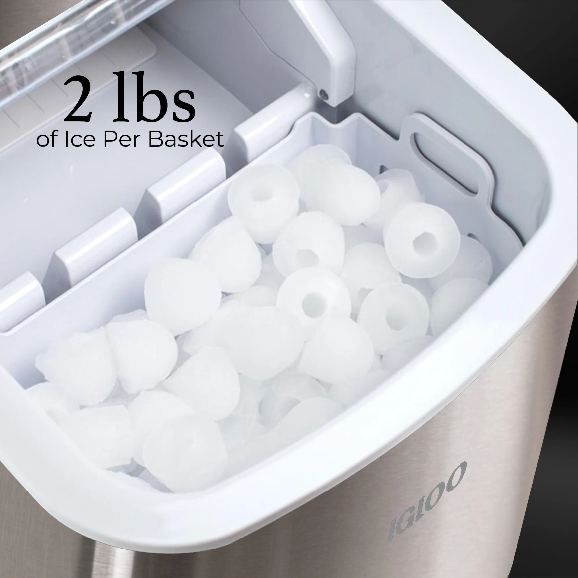 IGLOO® 26-Pound Automatic Portable Countertop Ice Maker Machine - Stainless Steel - Inhomebuy