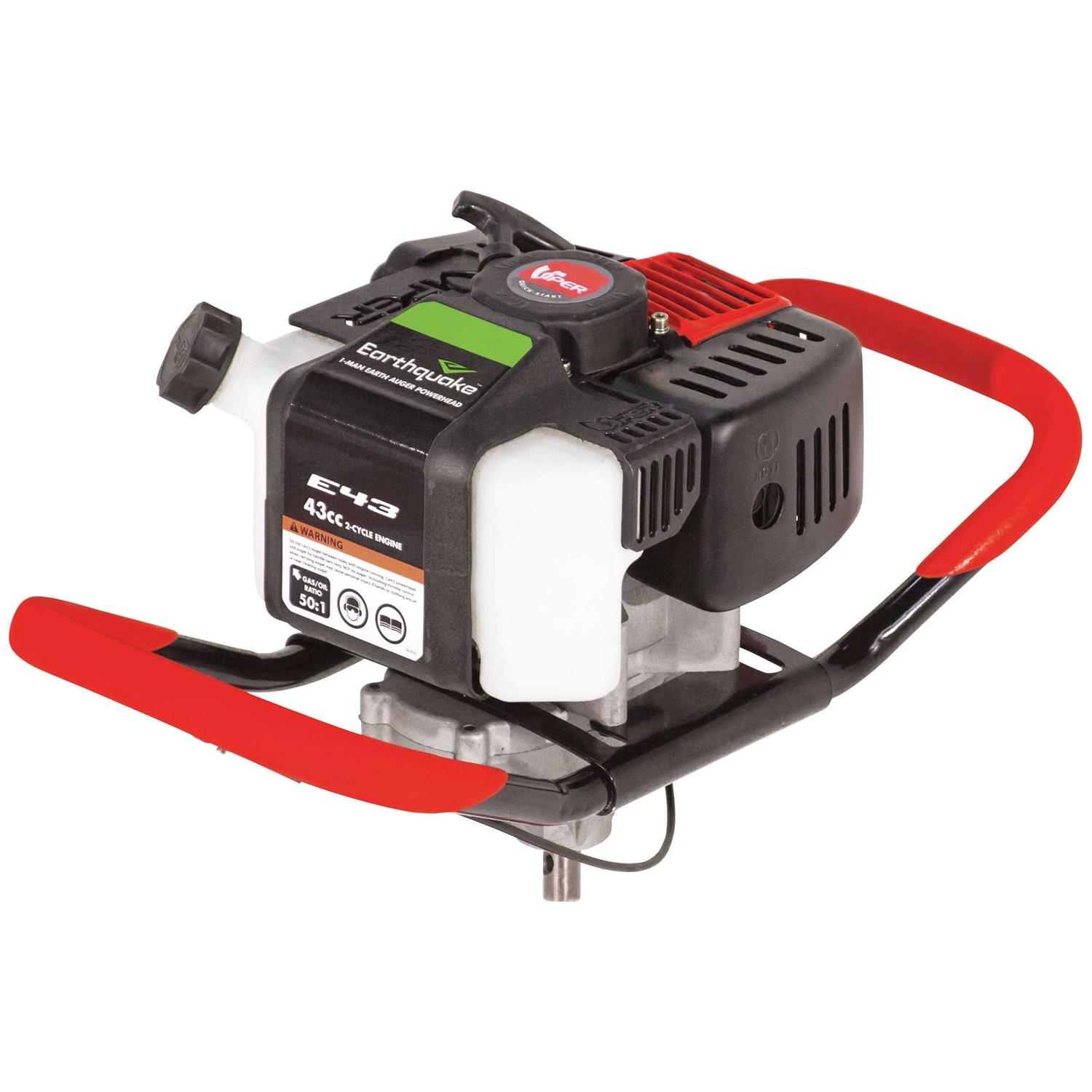 Earthquake E43 43 cc 1-Man Earth Auger Powerhead with 8 in. Earth Auger Bit - Inhomebuy