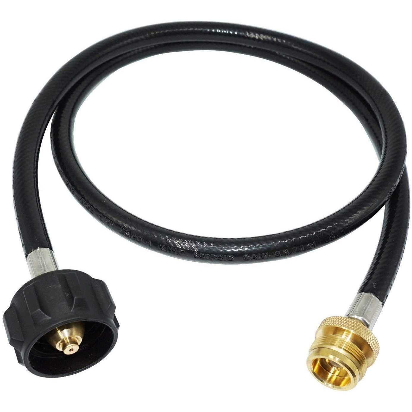 DOZYANT 5 FT Propane Hose Adapter with Propane Tank Gauge for Weber Q1200 - Inhomebuy