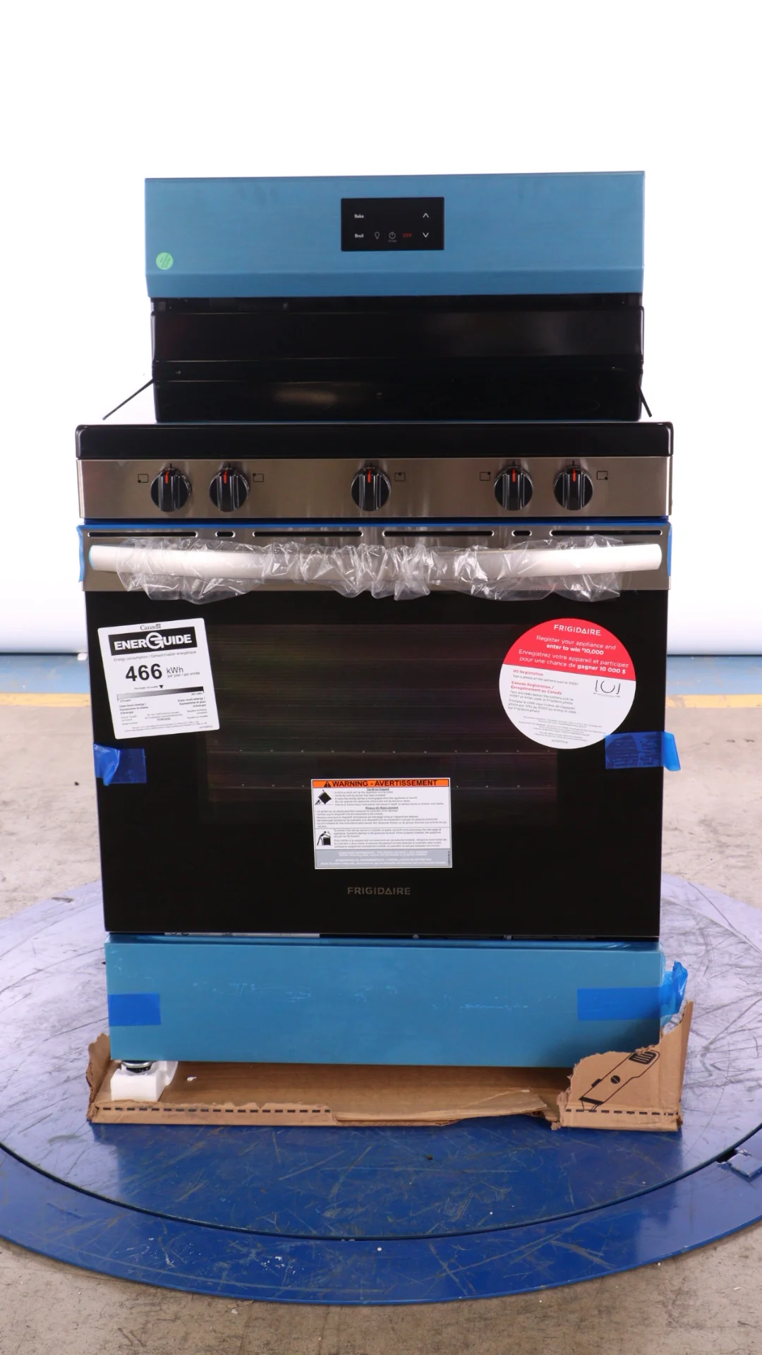 FRIGIDAIRE 30 IN 5.3 CU FT. ELECTRIC 5-BURNER RANGE WITH EVEN BAKING TECHNOLOGY - FCRE305CBS - Inhomebuy