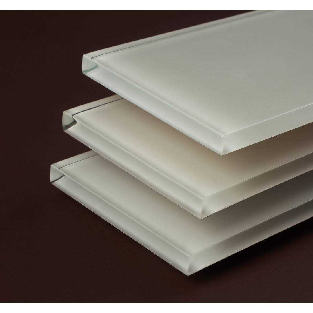 WS Tiles 3×22 x 9×22 Glass Mosaic Subway Tile Backsplash for Kitchen and Bathroom - Inhomebuy