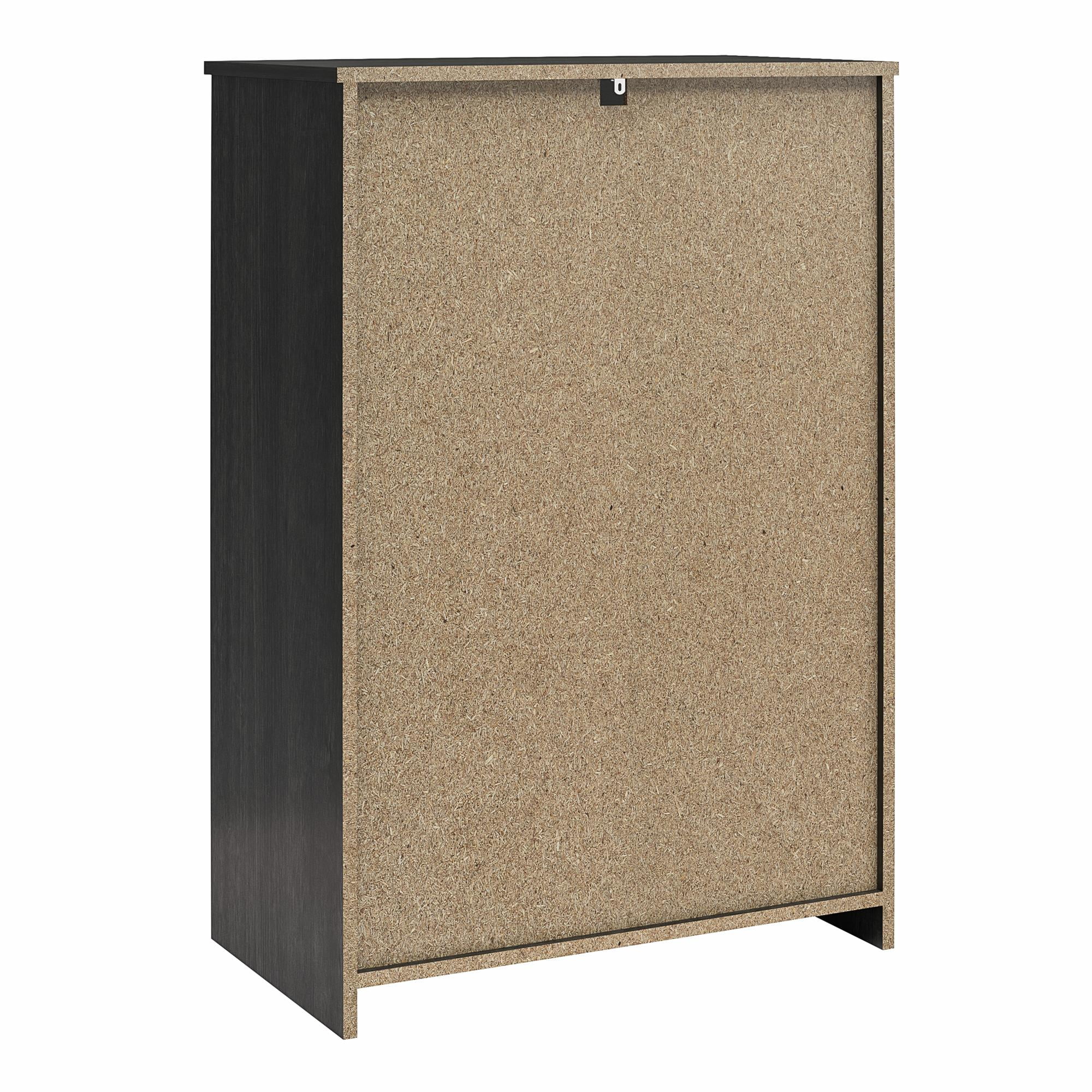 Ameriwood Home BrEZ Build Pearce 4 Drawer Dresser, Black Oak - Inhomebuy