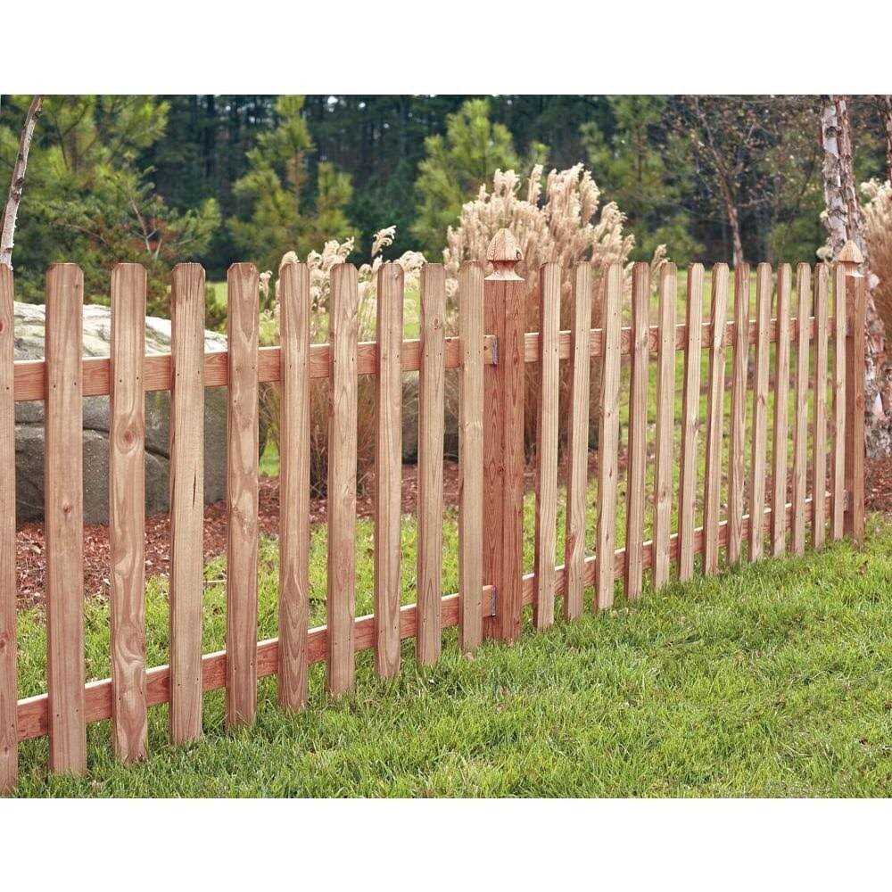 Outdoor Essentials 3/4 in. x 3-1/2 in. x 42 in. Pressure Treated Pine French Gothic Fence Pickets - Inhomebuy