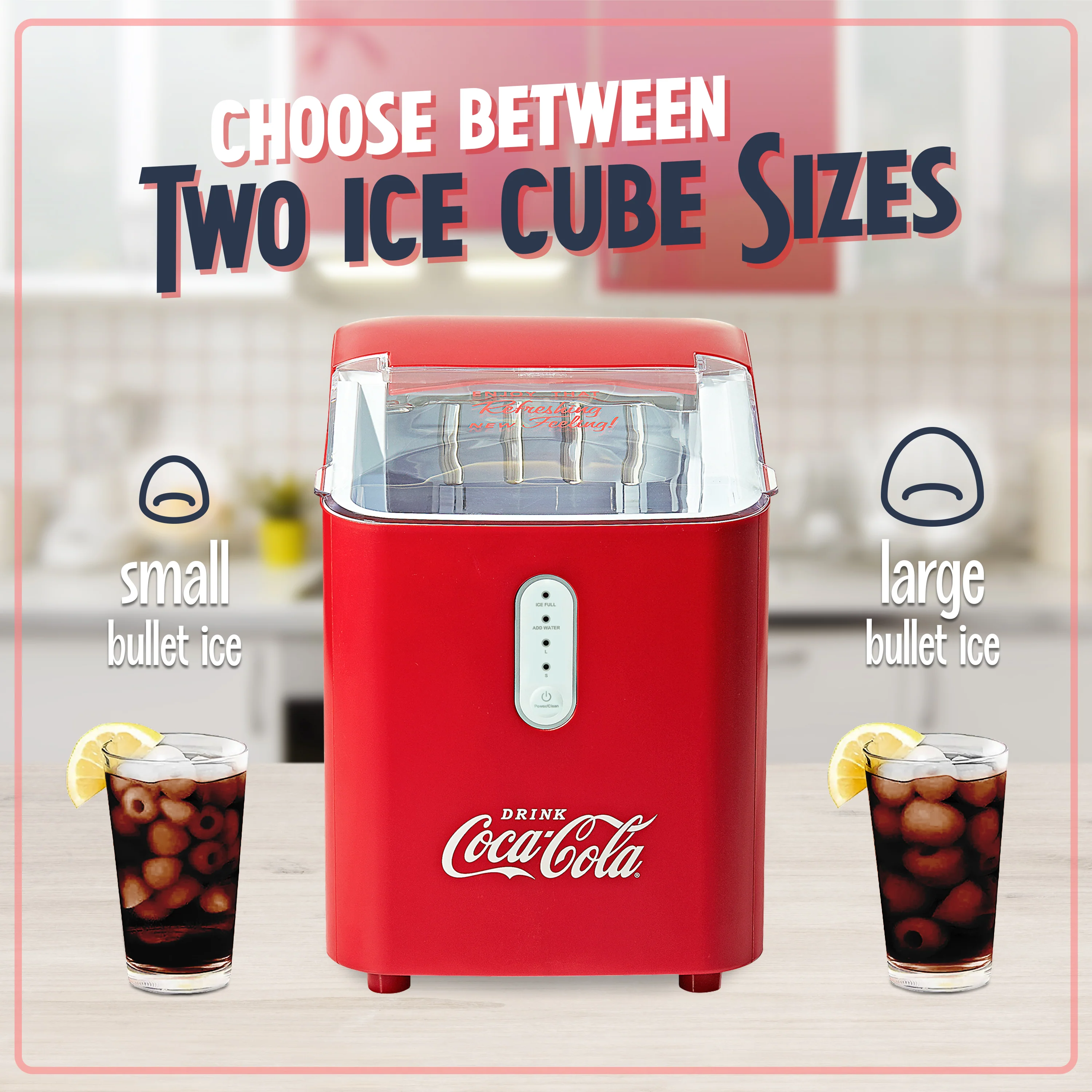 Coca-Cola Self Cleaning 26-Pound Automatic Ice Maker - Inhomebuy
