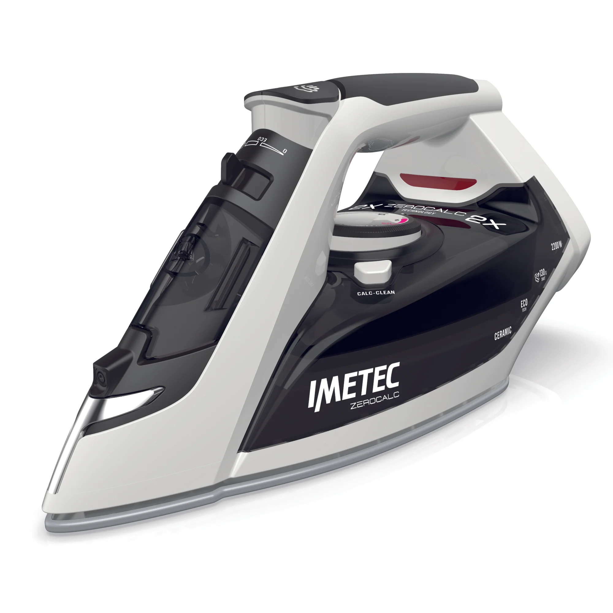 Imetec Steam Iron , 2X Zero Calc Z1 2800, 2200W, 130G , Glide Ceramic - Inhomebuy