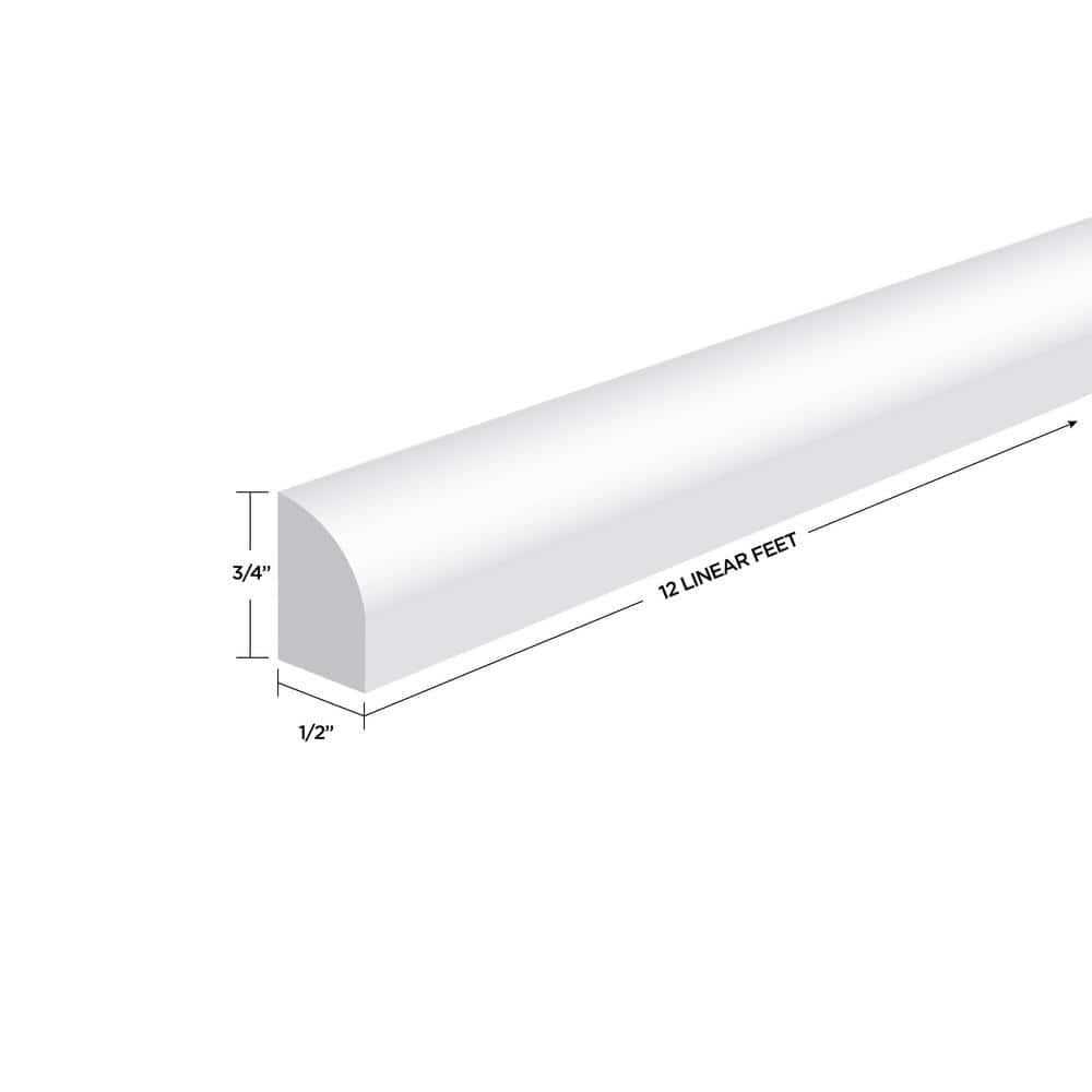 MTRIM Baseboard Prepainted 9/16 in. Height x 5.5 in. Width x 3 in. Length - Inhomebuy