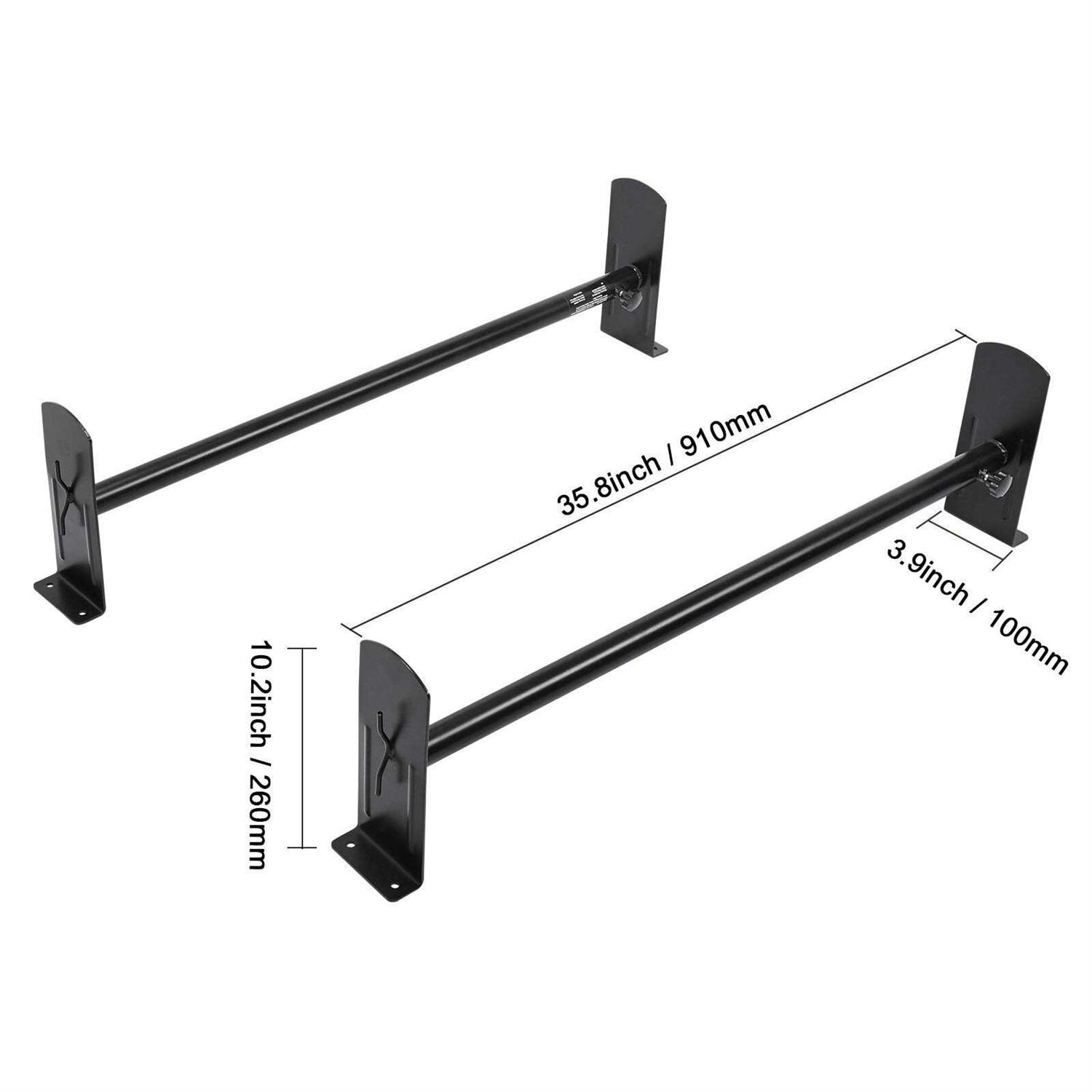 VEVOR Van Ladder Rack 750 Lbs Capacity 3 Bars Adjustable Van Roof Rack with Ladder Stoppers - Inhomebuy