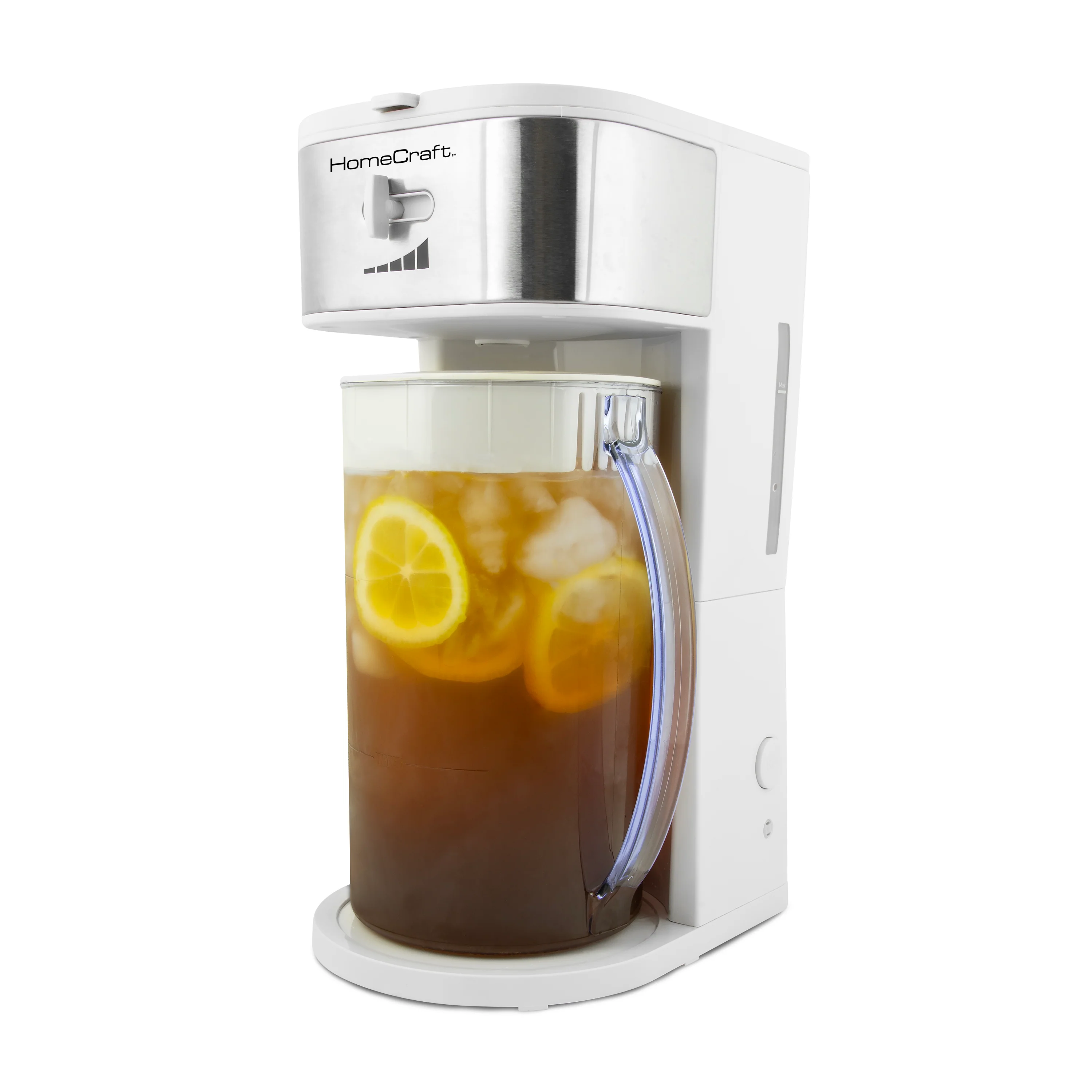 HomeCraft 3-Quart White Café' Ice Tea and Iced Coffee Brewing System - Inhomebuy