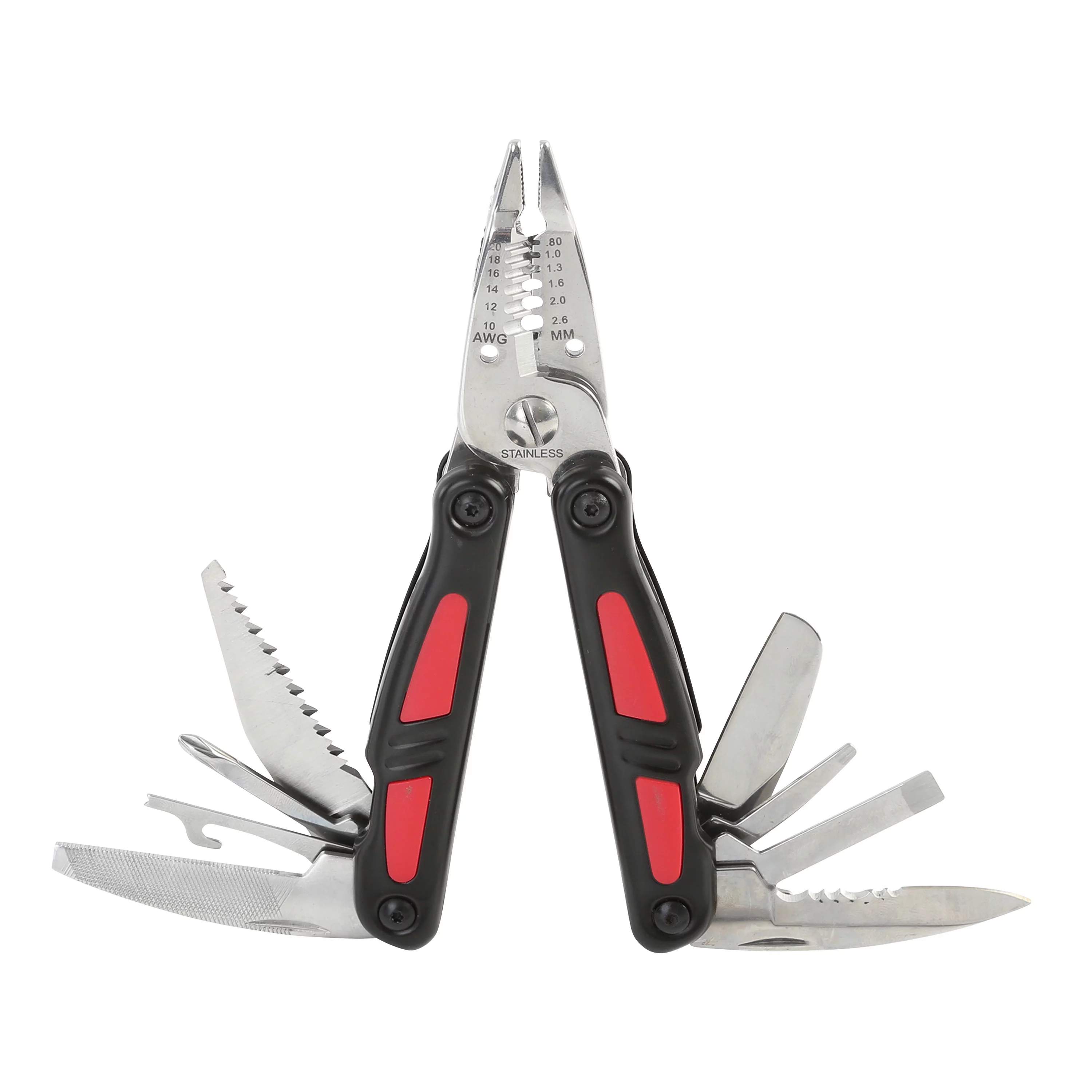 Hyper Tough 12-in-1 Folding Electrician's Multi-Tool - Inhomebuy