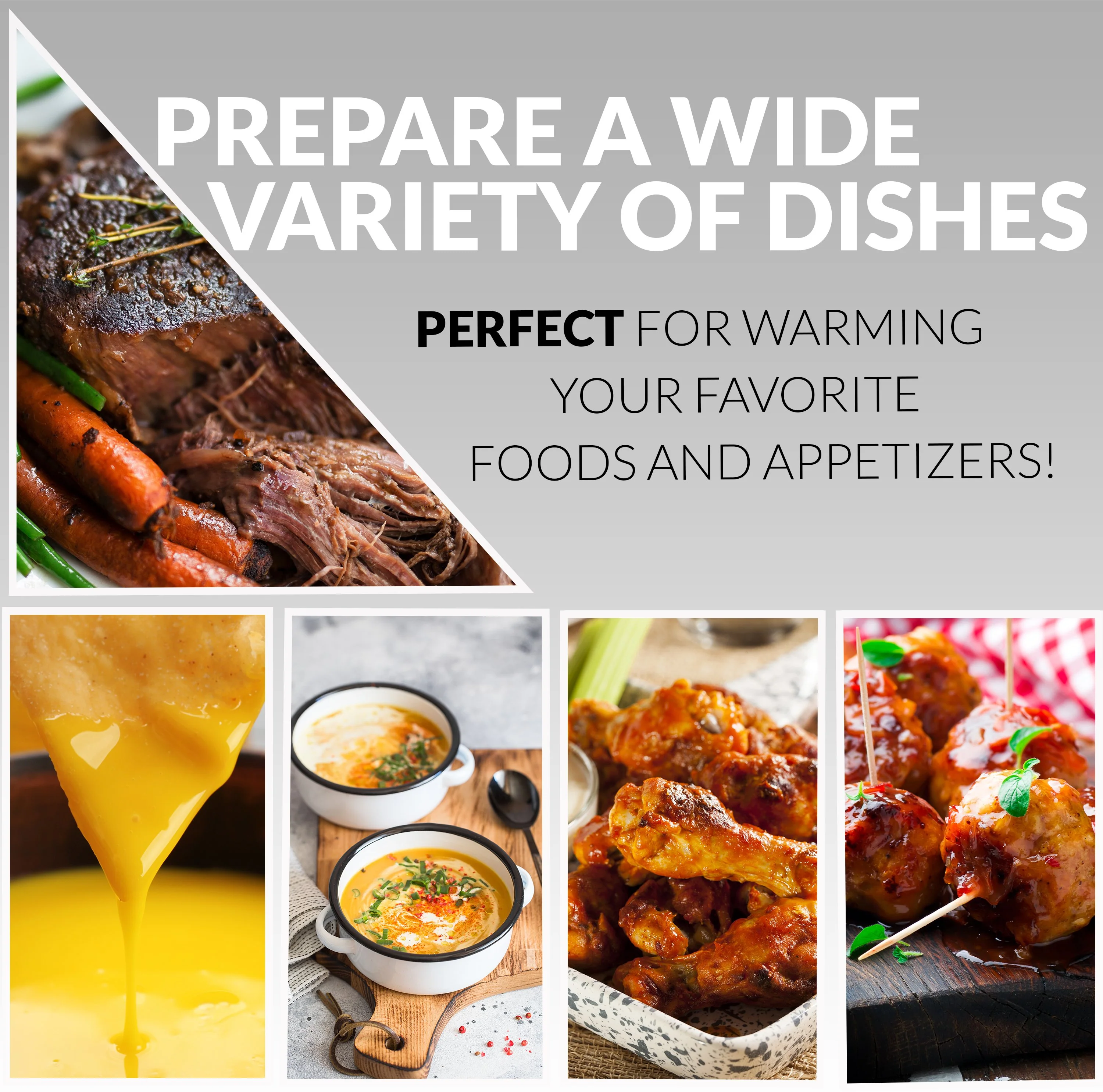 HomeCraft�?HCBS15SS 3-Station 1.5-Quart Stainless Steel Buffet Server & Warming Tray - Inhomebuy