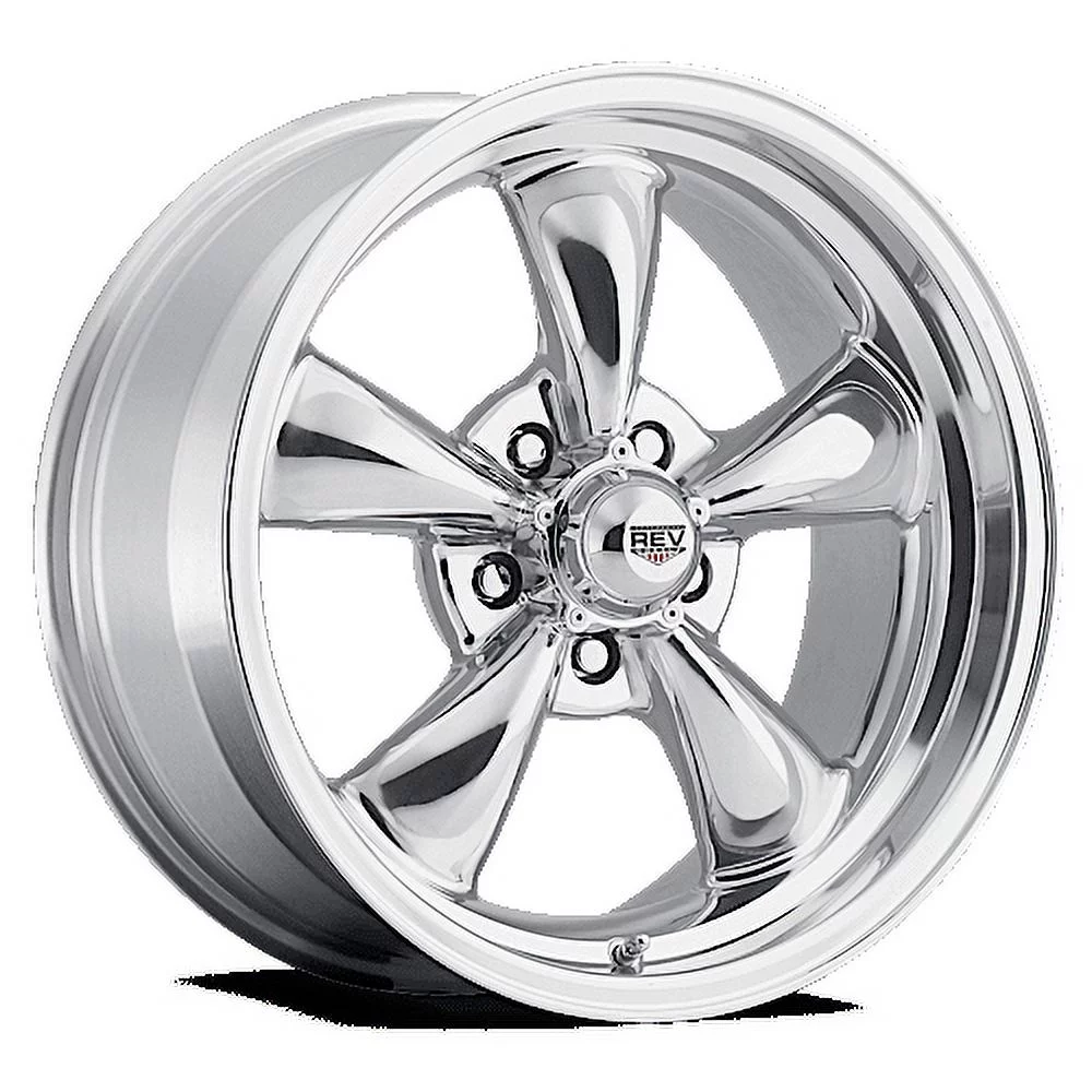 REV Wheels 100P-7807300 100 Series- 17x8 - 4.5 bs - 5x5/5x127 -Polished - Inhomebuy